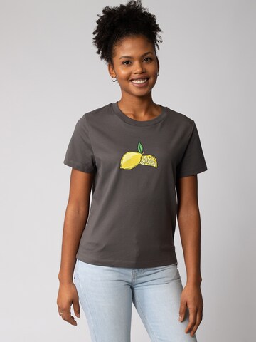 Watapparel Shirt 'Lemon' in Grijs: voorkant