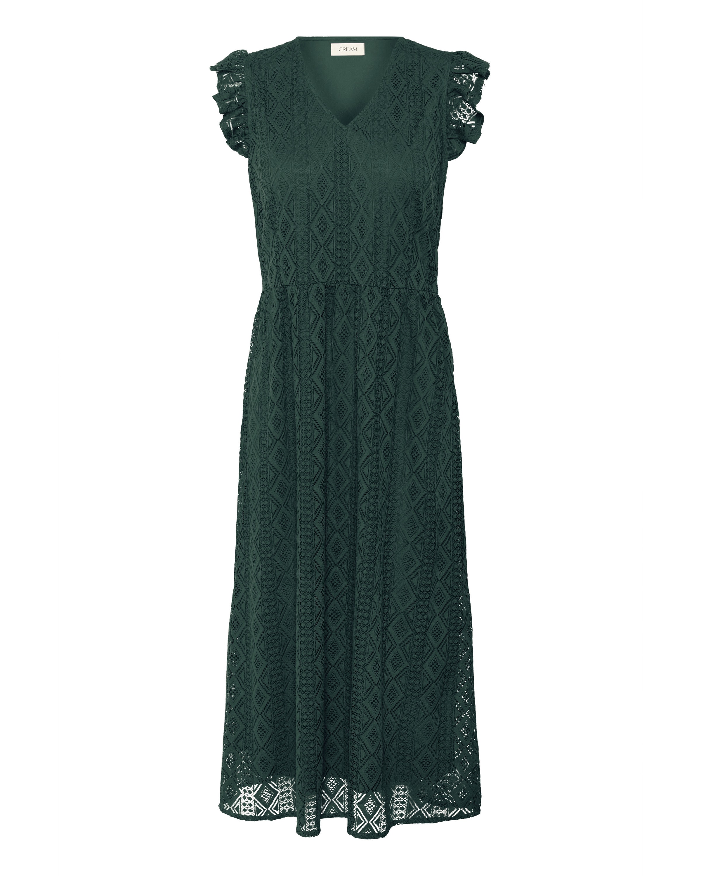 Cream Kleid 'Danika' in Grün: Vorderseite