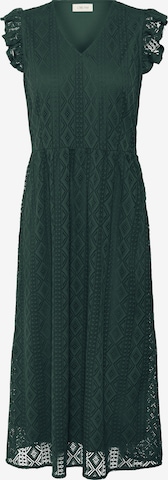 Cream Jurk 'Danika' in Groen: voorkant