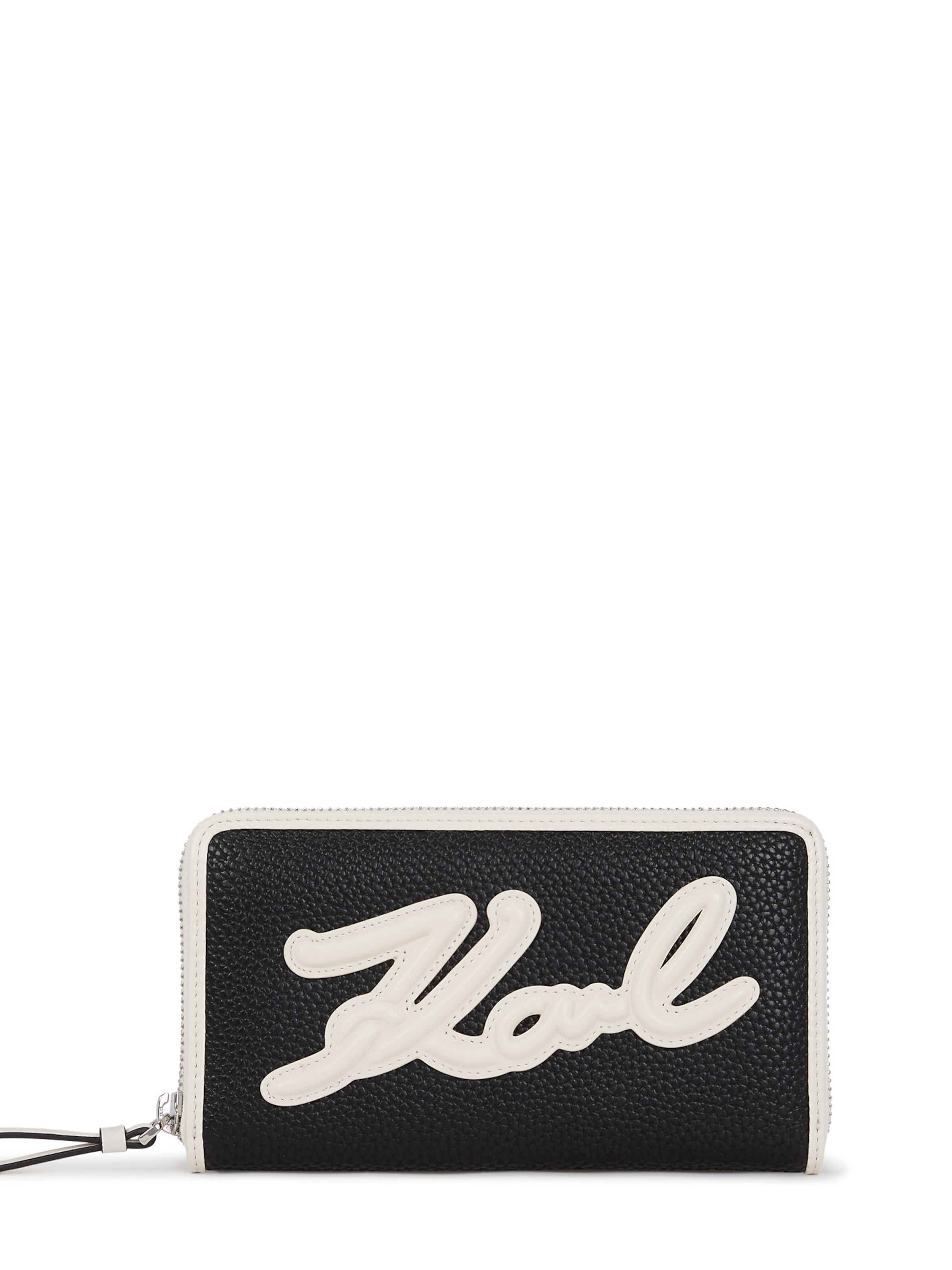 Karl Lagerfeld Tegnebog 'Skuare' i sort: forside