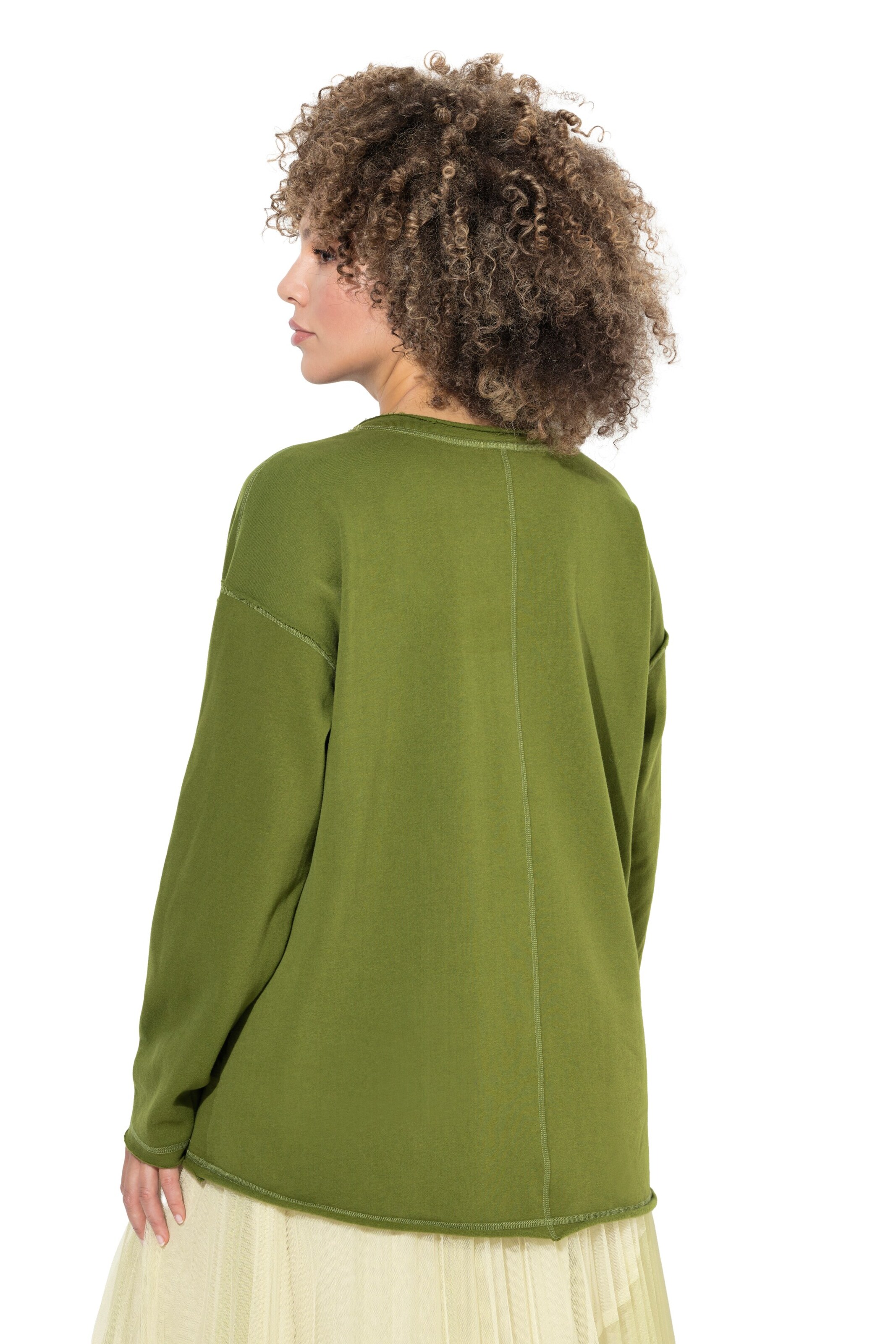 Ulla Popken Sweatshirt in Groen