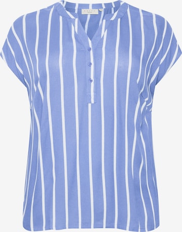 Camicia da donna 'Sida' di KAFFE CURVE in blu: frontale