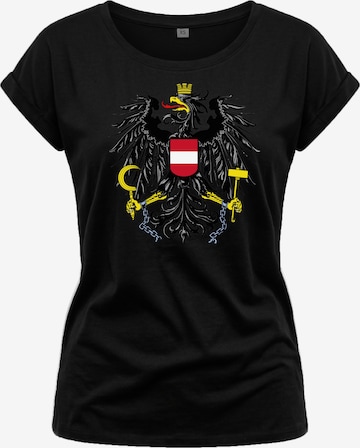 MAKAYA Shirt 'AT-Adler' in Black: front