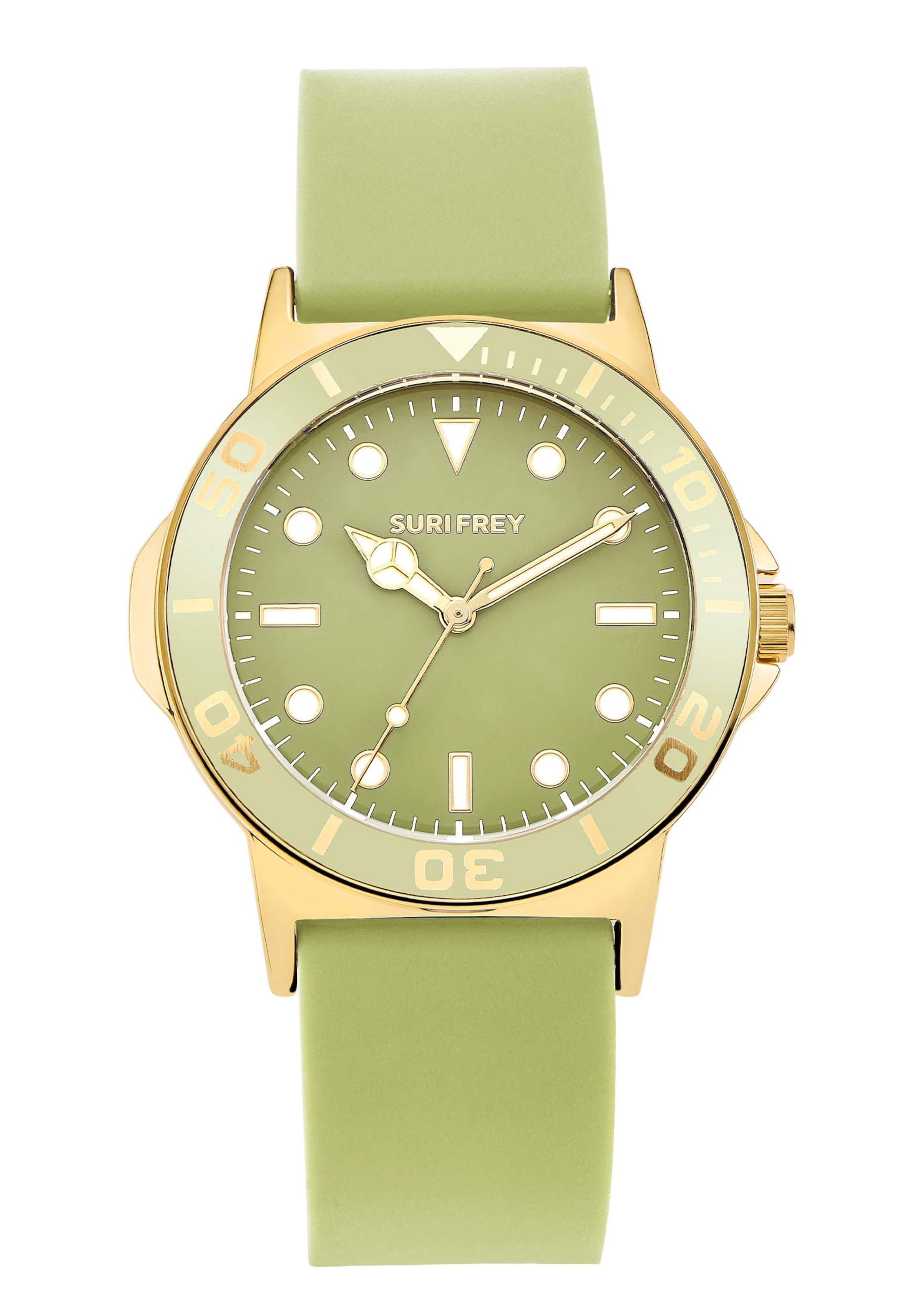 Orologio analogico ' SFY Emmy ' di Suri Frey in verde: frontale
