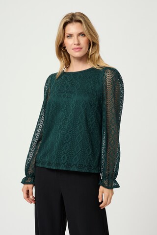 Cream Bluse 'Valerie' i grøn: forside