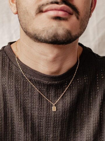 Hey Happiness Necklace 'Square Rope' in Gold