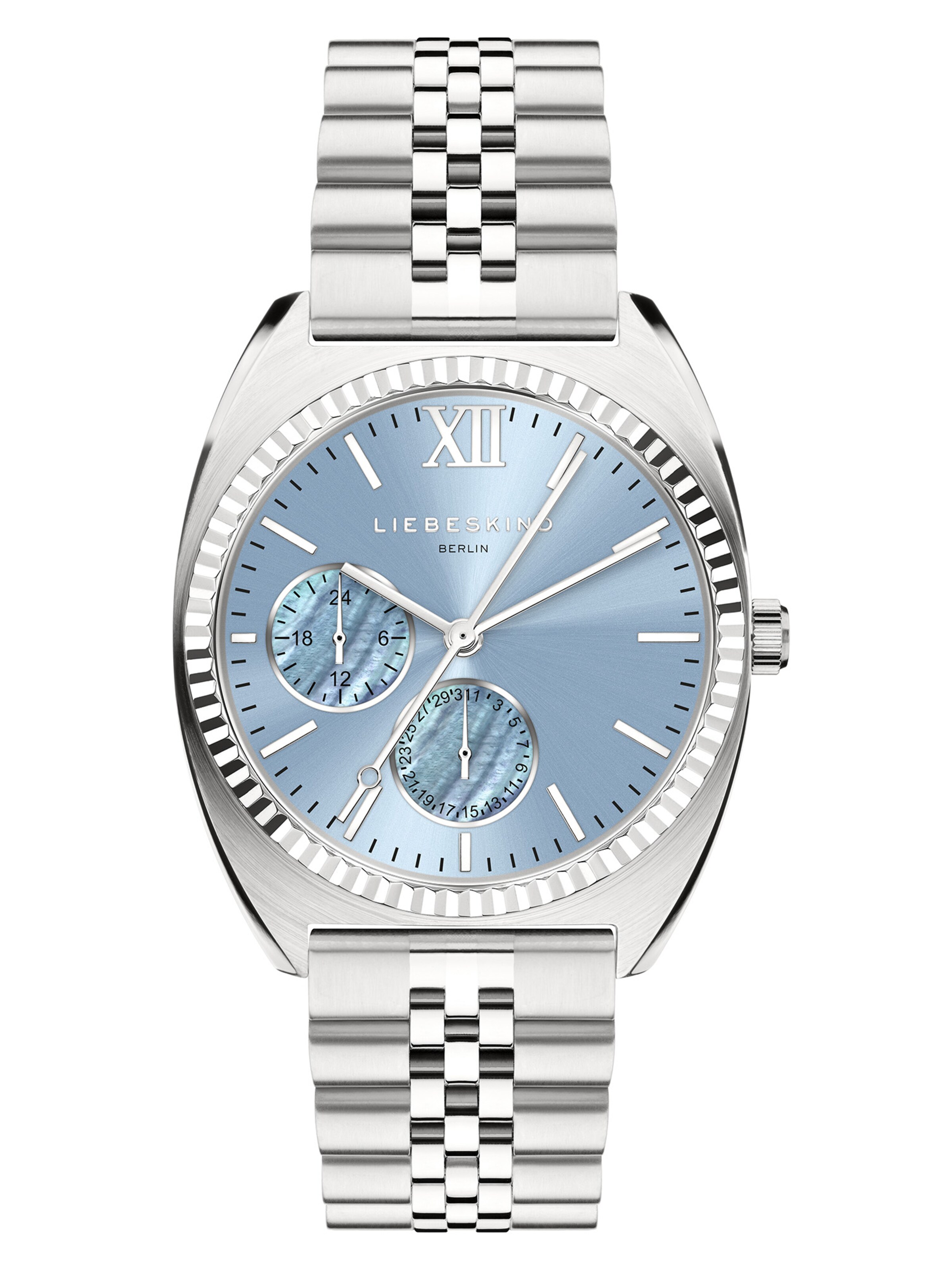 Montre à affichage analogique Liebeskind Berlin en argent : devant