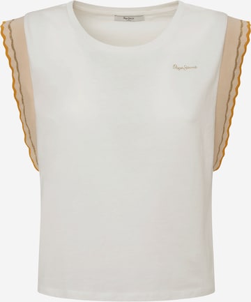 Pepe Jeans - Camiseta 'EDMA' en blanco: frente