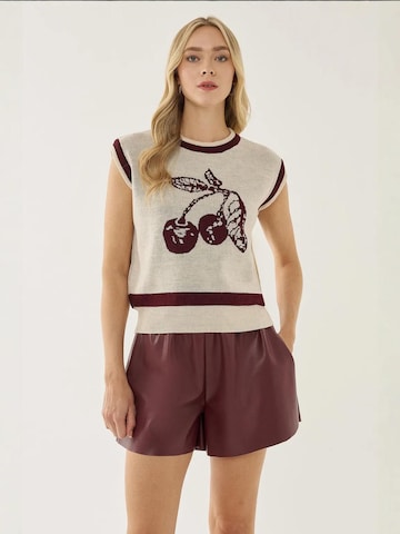 Hiccup Trui in Beige: voorkant