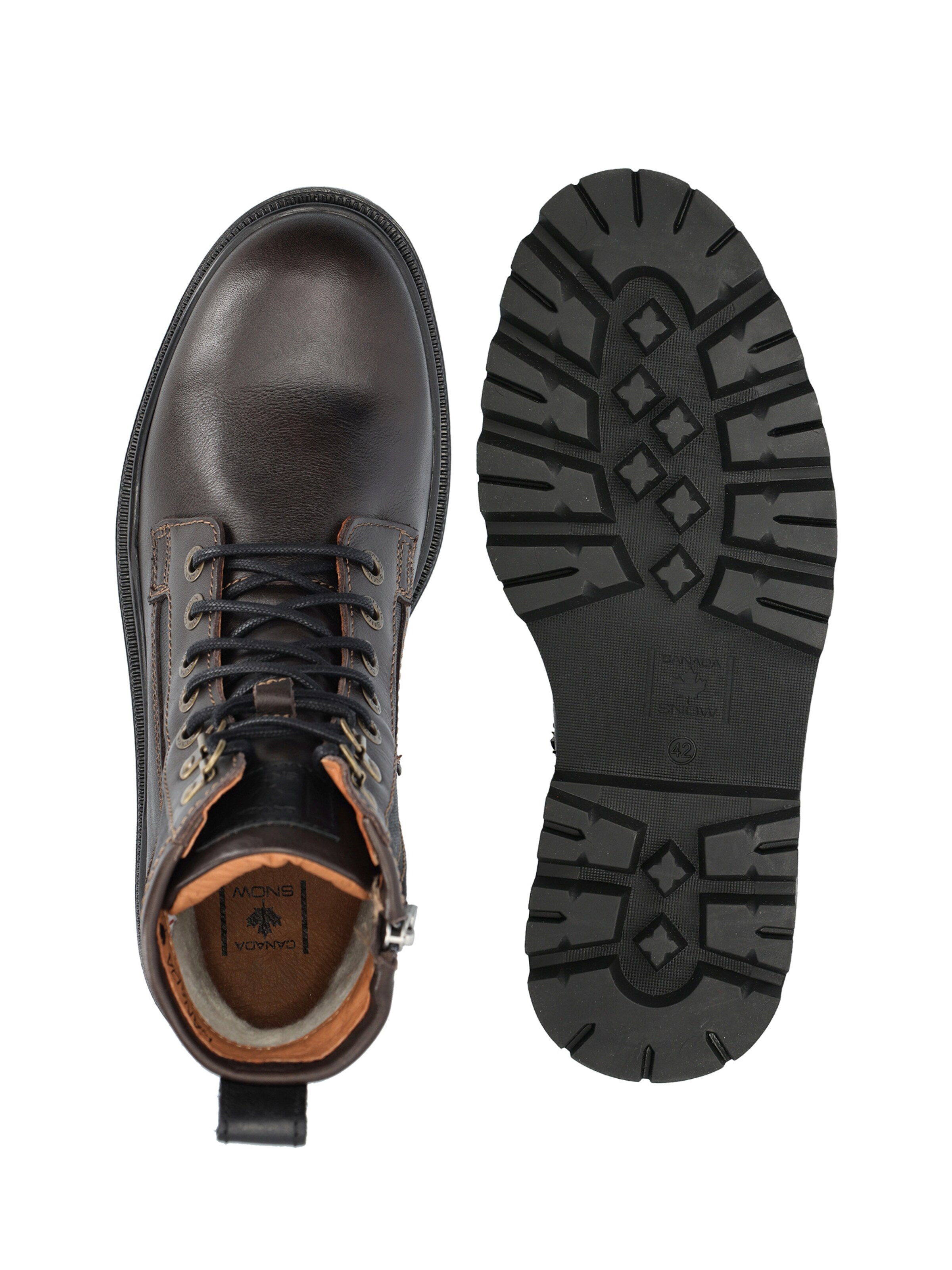 CANADA SNOW Lace-up boot 'MOUNT HEKTOR' in Brown