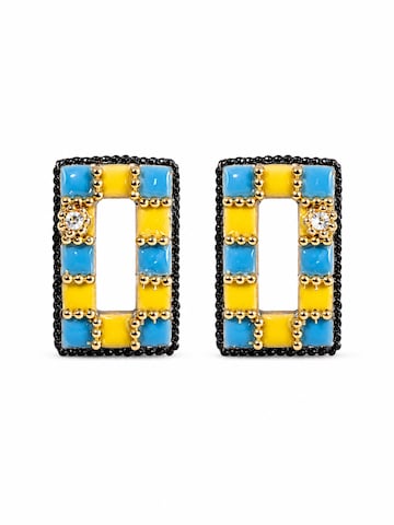 Boucles d'oreilles 'Simona' RteRme en bleu : devant