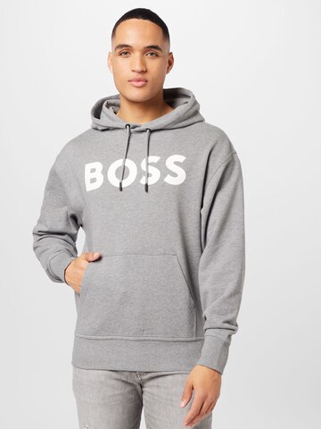 Sweat-shirt BOSS en gris : devant