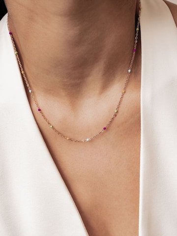 Hey Happiness - Cadena 'Color Line' en oro: frente