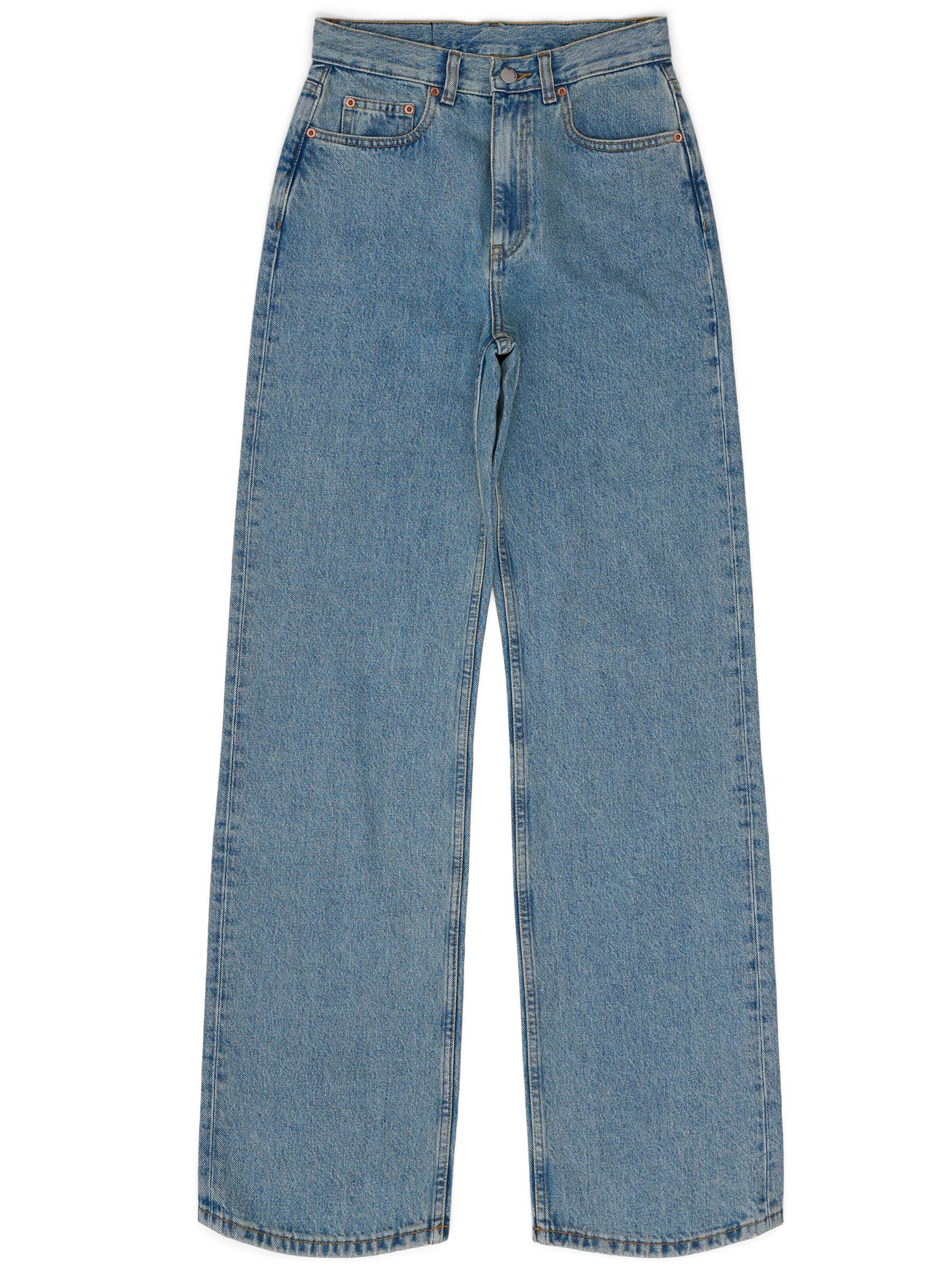 Dr. Denim Jeans 'Echo High Straight' in 24/32 in de kleur Azuur, Productweergave