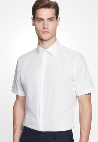 SEIDENSTICKER Slim fit Button Up Shirt in White