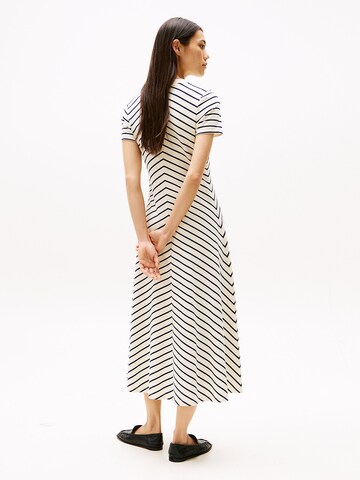 TOMMY HILFIGER Kleid 'Fit And Flare' in Weiß