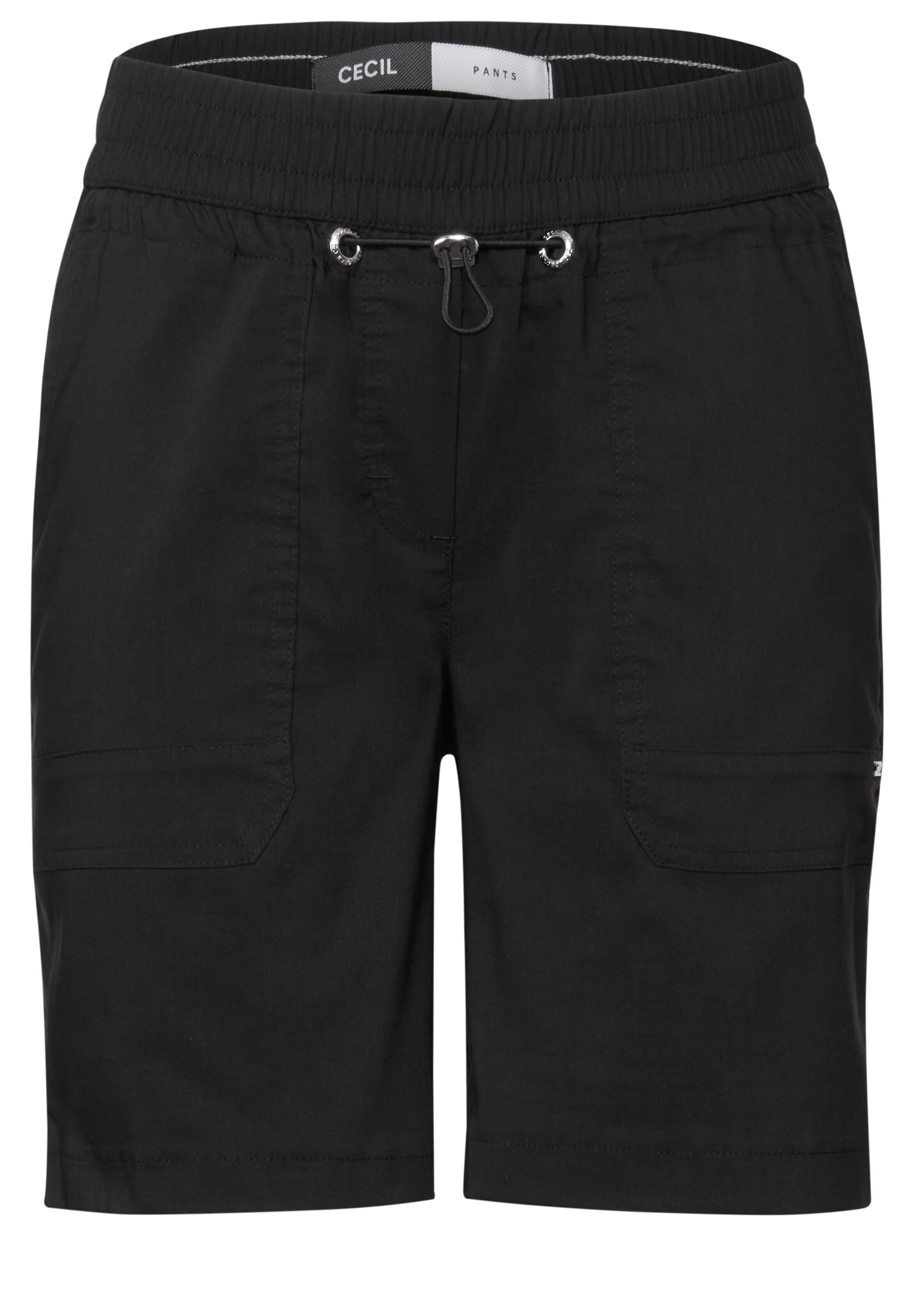 CECIL Loose fit Pants in Black: front