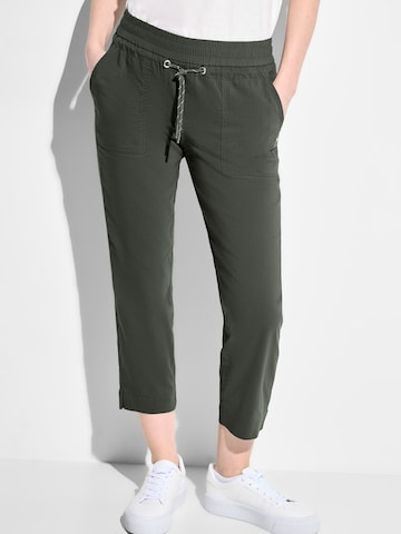 CECIL Regular Pants 'Tracey' in Green: front