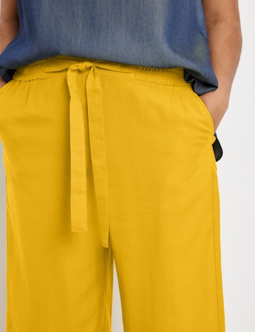 SAMOON Zvonové kalhoty Kalhoty – žlutá