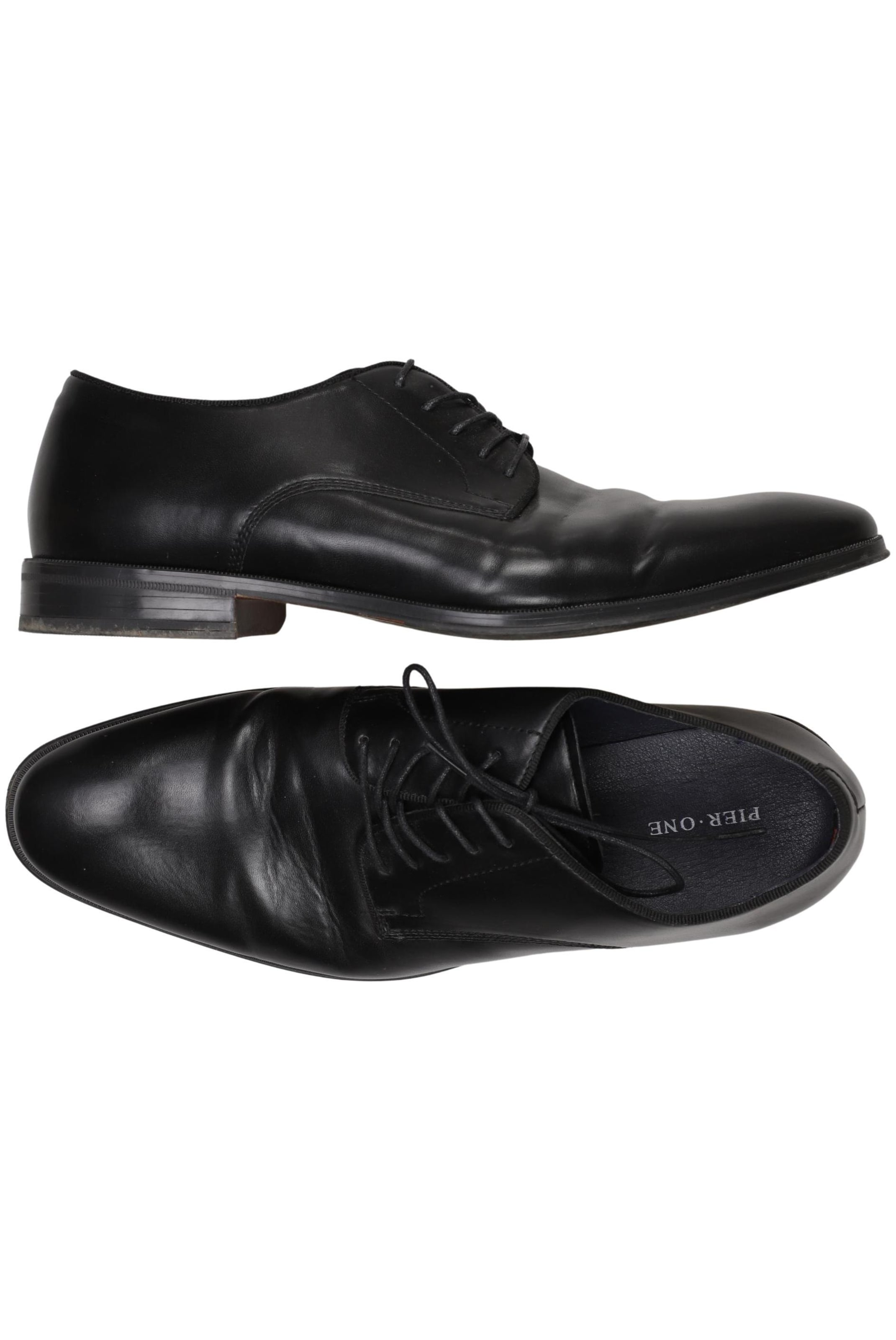 Pier One Halbschuh 43 in Schwarz: Vorderseite