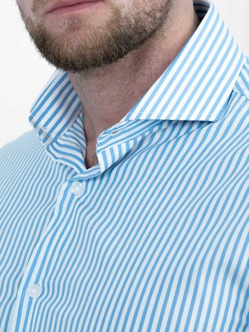 Vercate Slim Fit Businesshemd 'No. 6' in Blau
