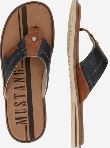 MUSTANG T-Bar Sandals in Blue