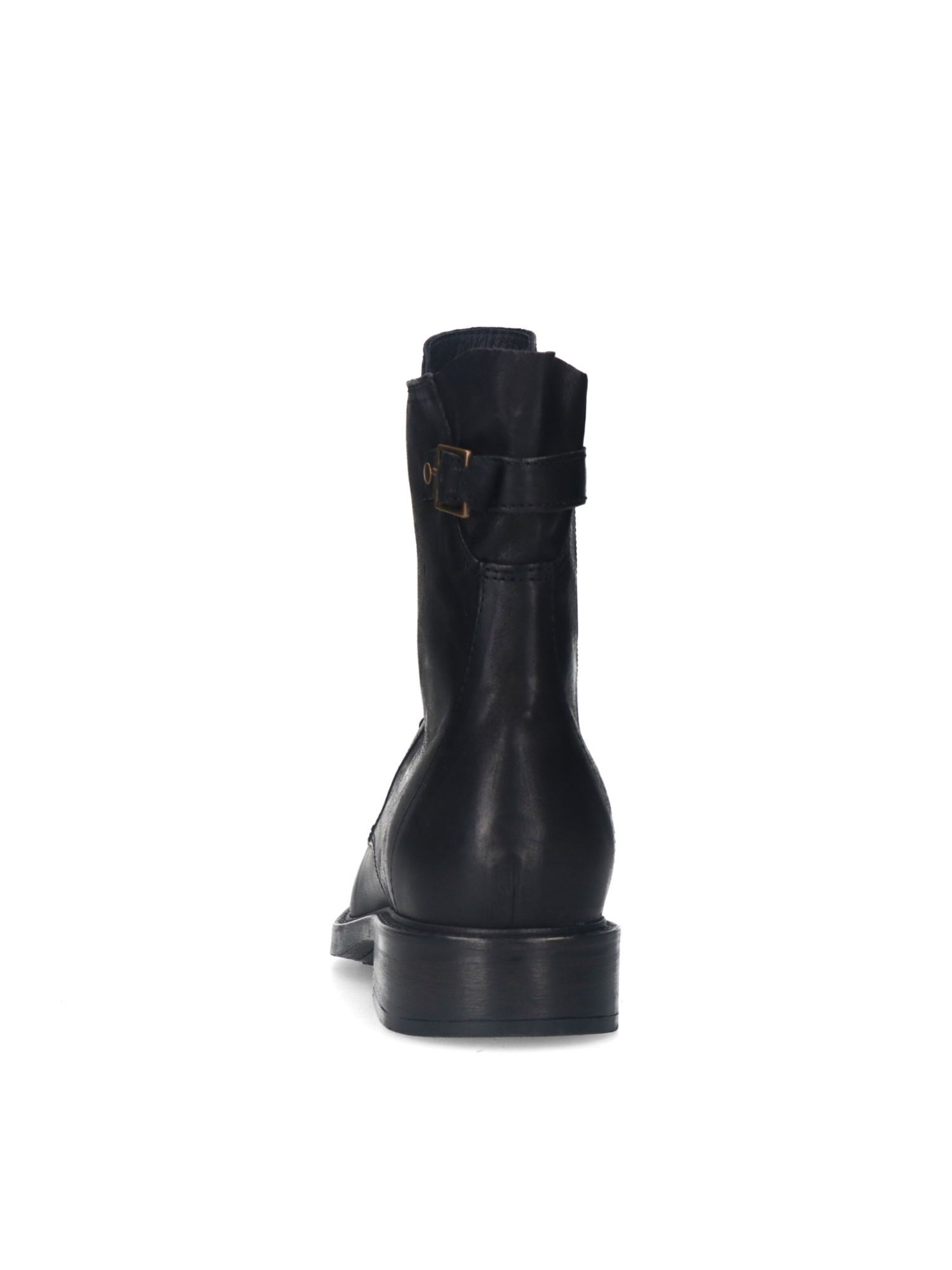 MANFIELD Schnürstiefelette in Schwarz