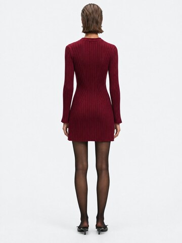 Robes en maille 'Strickkleider' Ethiquet en rouge