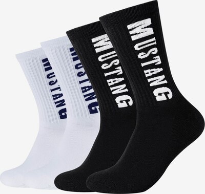 MUSTANG Socken in schwarz / weiß, Produktansicht