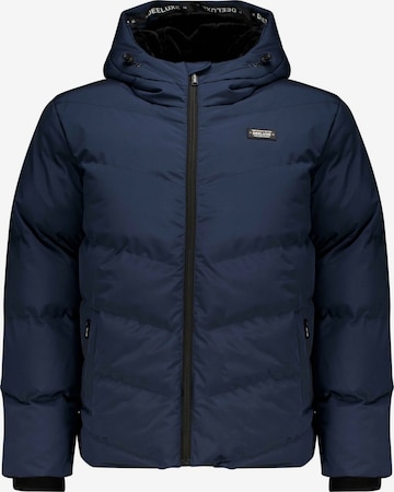 Deeluxe Winterjas 'INTEREST' in Blauw: voorkant