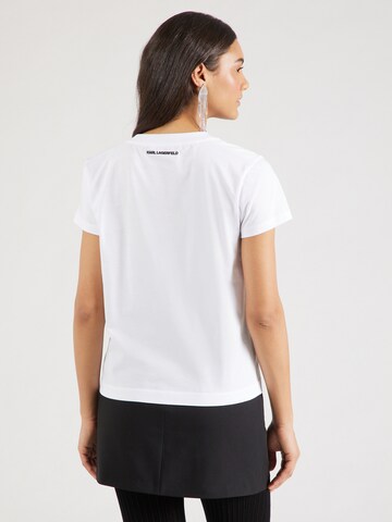 Karl Lagerfeld T-Shirt 'HEARTS' in Weiß