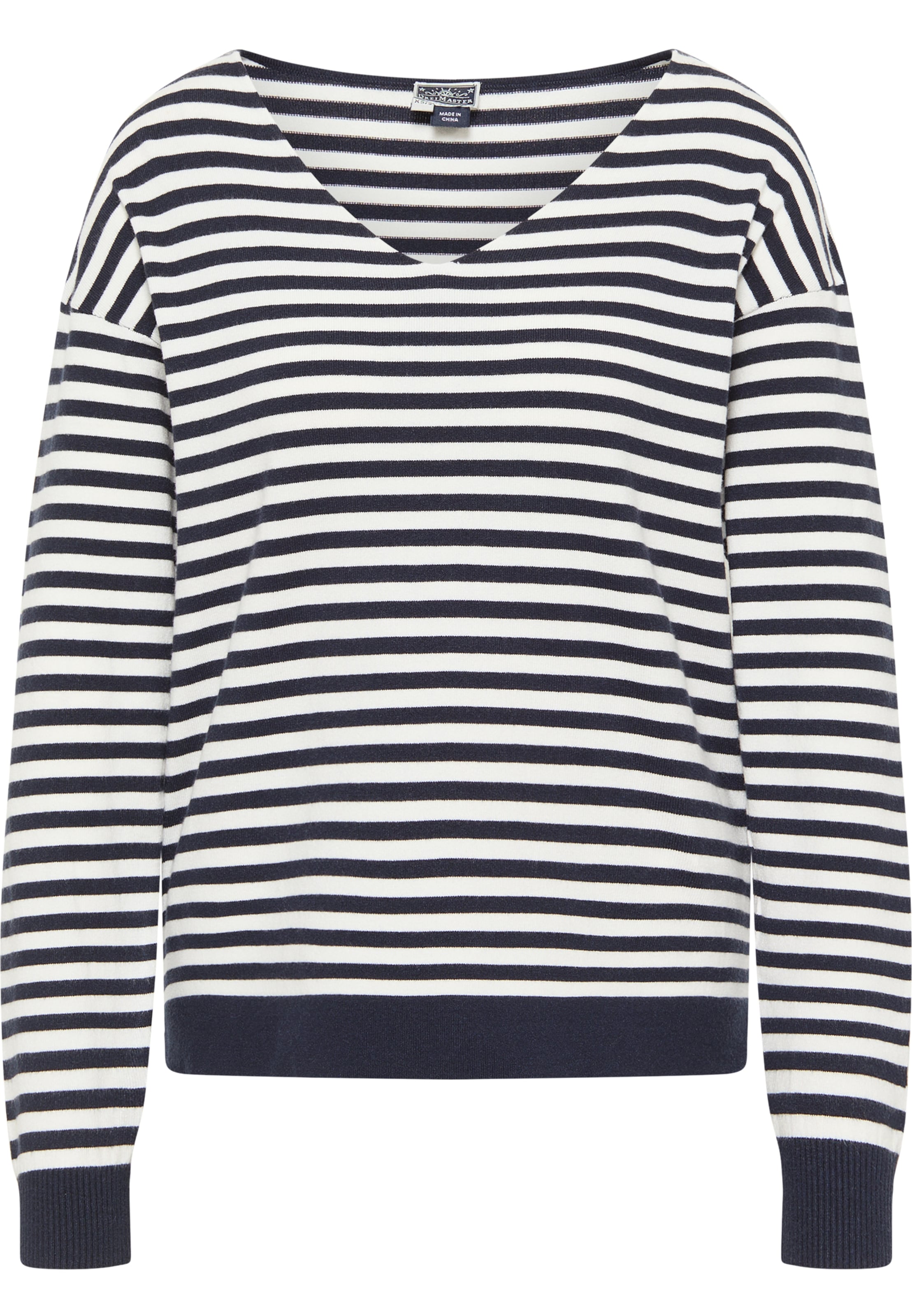 DreiMaster Maritim Trui in Blauw: voorkant