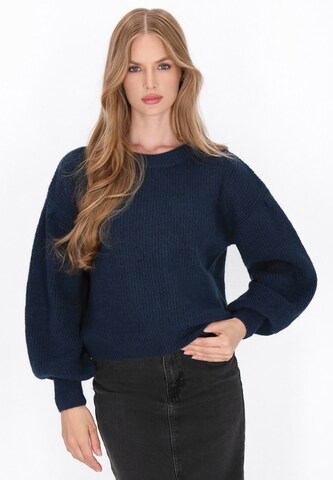 DreiMaster Vintage Pullover in Blau: Vorderseite