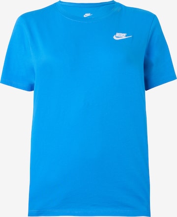 Nike Sportswear Majica 'CLUB' | modra barva: sprednja stran