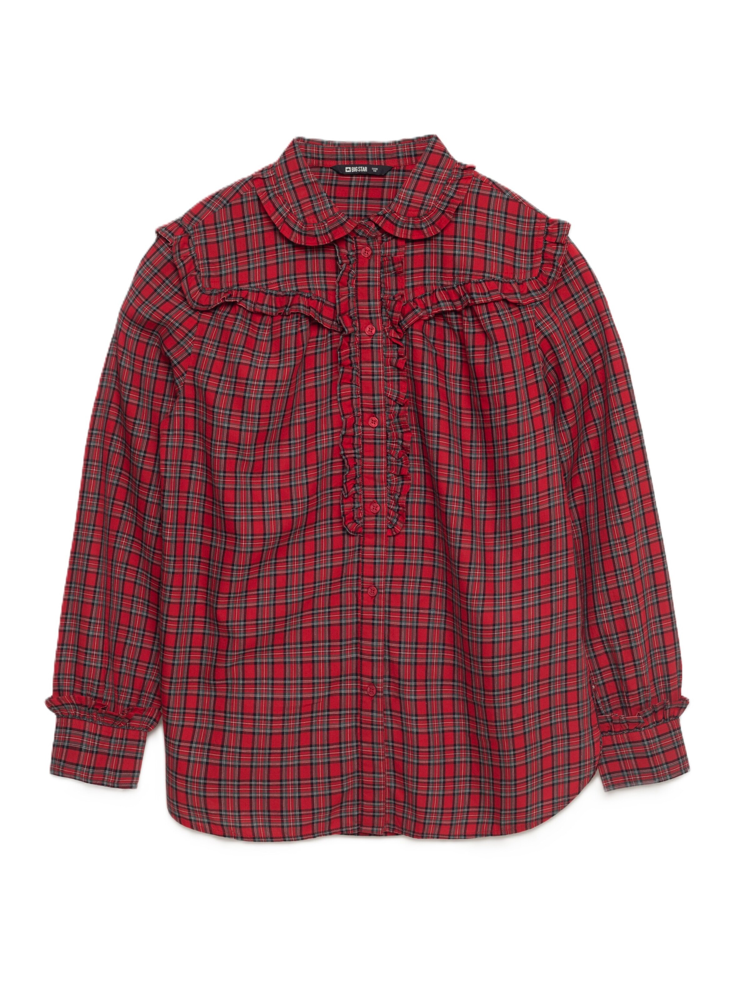 BIG STAR Blouse ' FRILO ' in Gemengde kleuren: voorkant