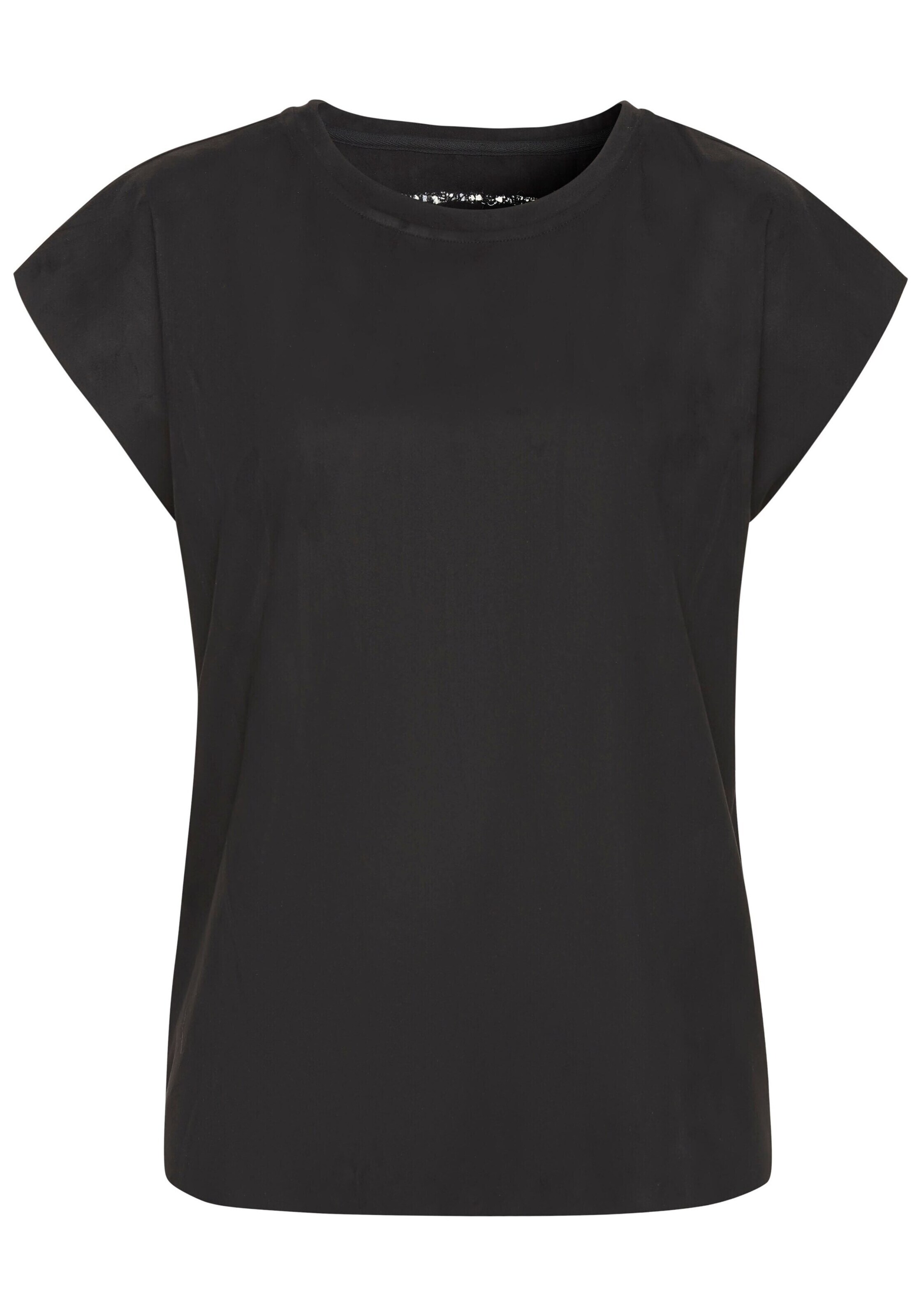T-shirt FRENCH CONNECTION en noir : devant