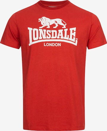 T-Shirt 'ST. ERNEY' LONSDALE en rouge : devant