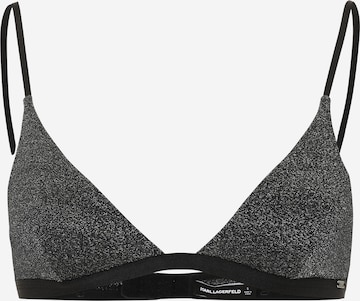 Karl LagerfeldTrokutasti Grudnjak - crna boja: prednji dio