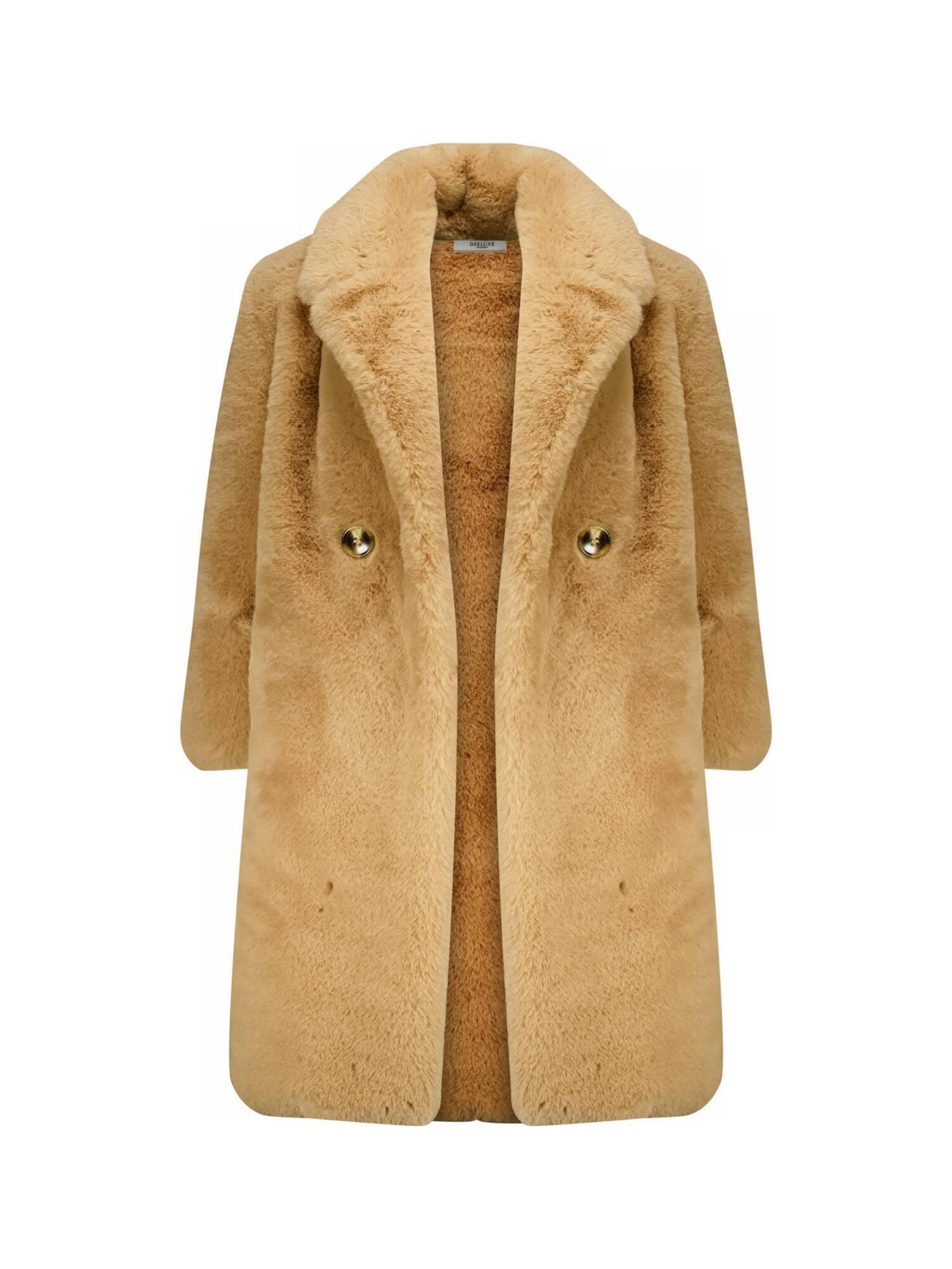 Deeluxe Manteau d’hiver 'DRESSY' en camel, Vue avec produit