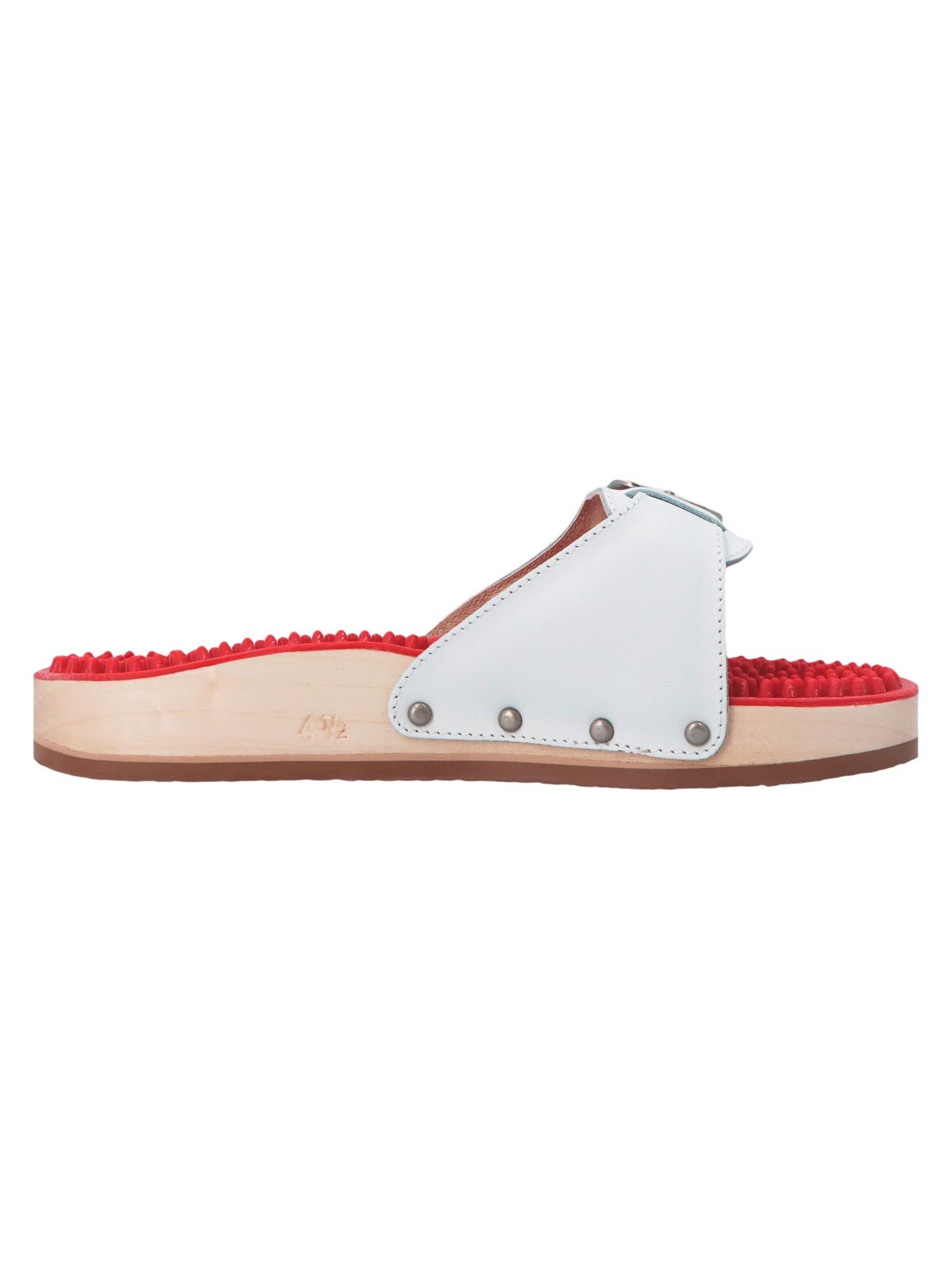 BERKEMANN Mule 'Noppen-Sandale' in White