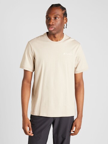 ADIDAS TERREX Performance shirt 'Xploric' in Beige: front