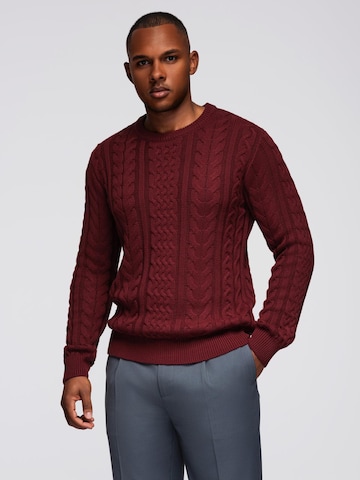 Ombre Sweater 'OM-SWSW-0173' in Red: front