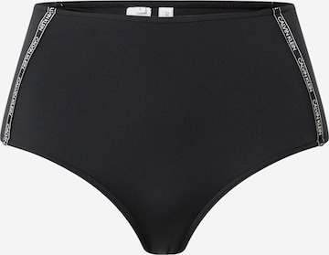 Calvin Klein Swimwear Bikini Bottoms in Black: front