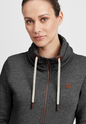 Oxmo Zip-Up Hoodie 'Vicky' in Grey