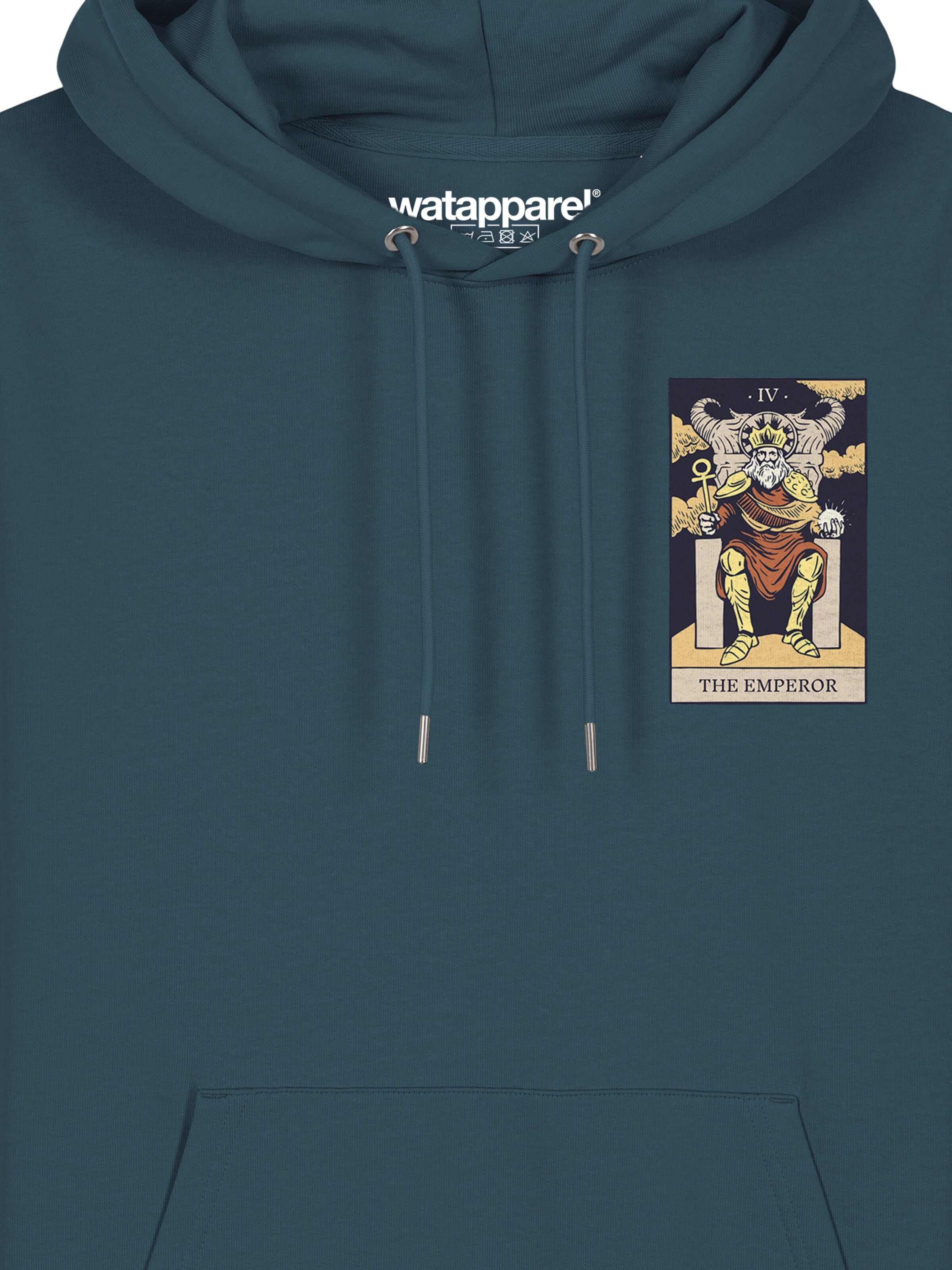 Watapparel Sweatshirt ' Tarot The Emperor ' in Blauw