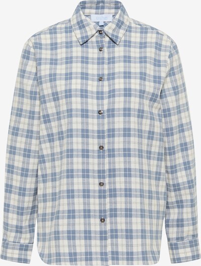 usha BLUE LABEL Blouse in Light blue / Wool white, Item view