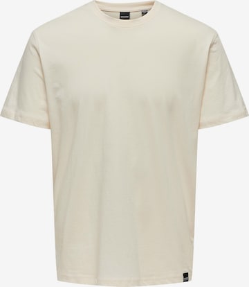 T-Shirt 'MAX' Only & Sons en blanc : devant