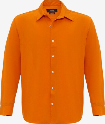 Coupe slim Chemise Antioch en orange : devant