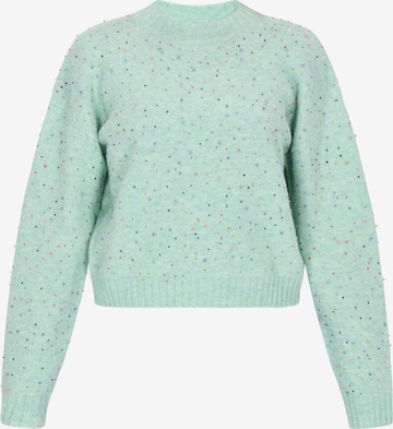 MYMO - Pullover oversized em verde: frente