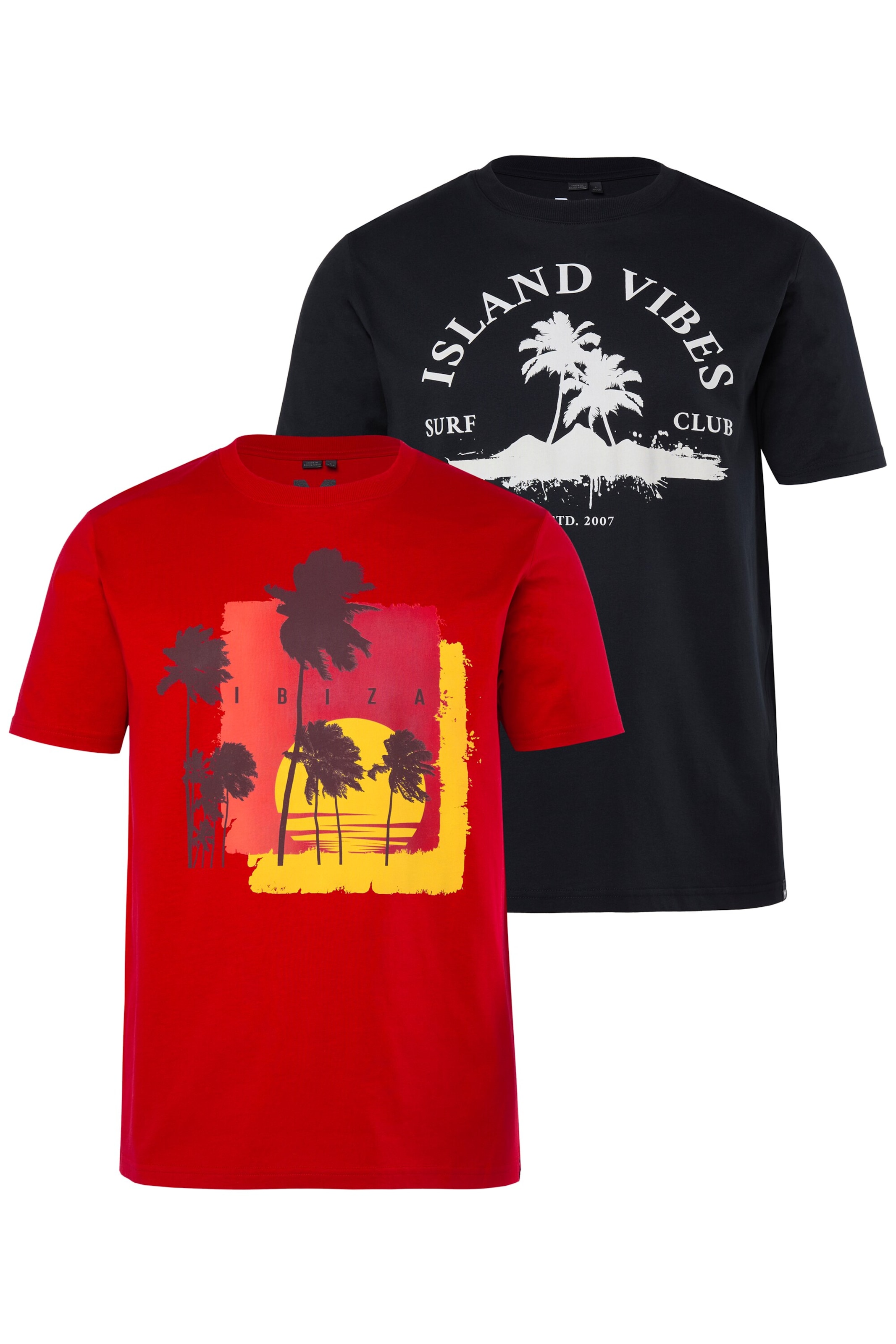 Men Plus Shirt in Mixed colours: front